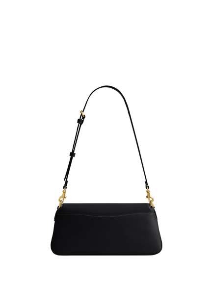 Coach Jet Leather Shoulder Bag - view 2, Black