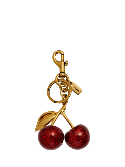 Coach Cherries Gold Plated Charm, Gold/Red, B4/Red Apple