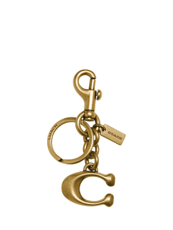 Coach Signature C Bag Charm, Brass, B4/Brass