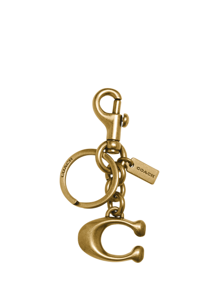 Coach Signature C Bag Charm, Brass, B4/Brass