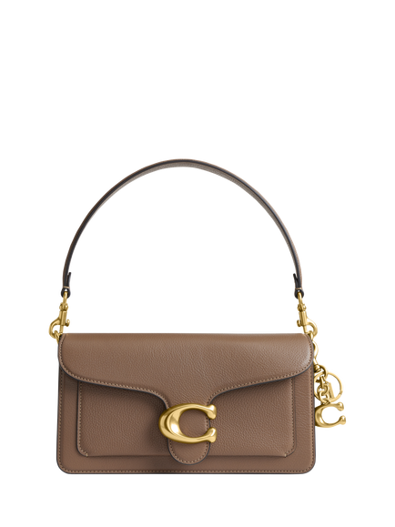 Coach Signature C Bag Charm, Brass - view 2, B4/Brass