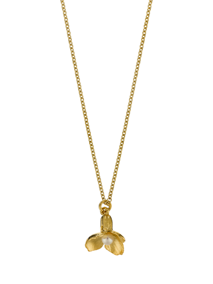 Alex Monroe Cuckoo Flower Necklace, Gold, Gold