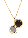 LARNAUTI Mother of Pearl Locket, Gold