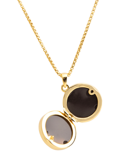 LARNAUTI Mother of Pearl Locket, Gold - view 2, Gold