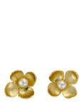 Alex Monroe Cuckoo Flower Earrings, Gold