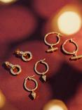 LARNAUTI Open Disc Stud Earrings, Gold