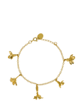 Alex Monroe Wildflower Charm Bracelet, Gold