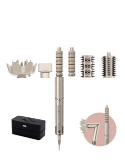 Shark FlexStyle HD446SLUK 5-in-1 Air Styler & Hair Dryer with Storage Case, Stone, Stone