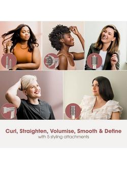 Shark FlexStyle HD446SLUK 5-in-1 Air Styler & Hair Dryer with Storage Case, Stone - view 2, Stone