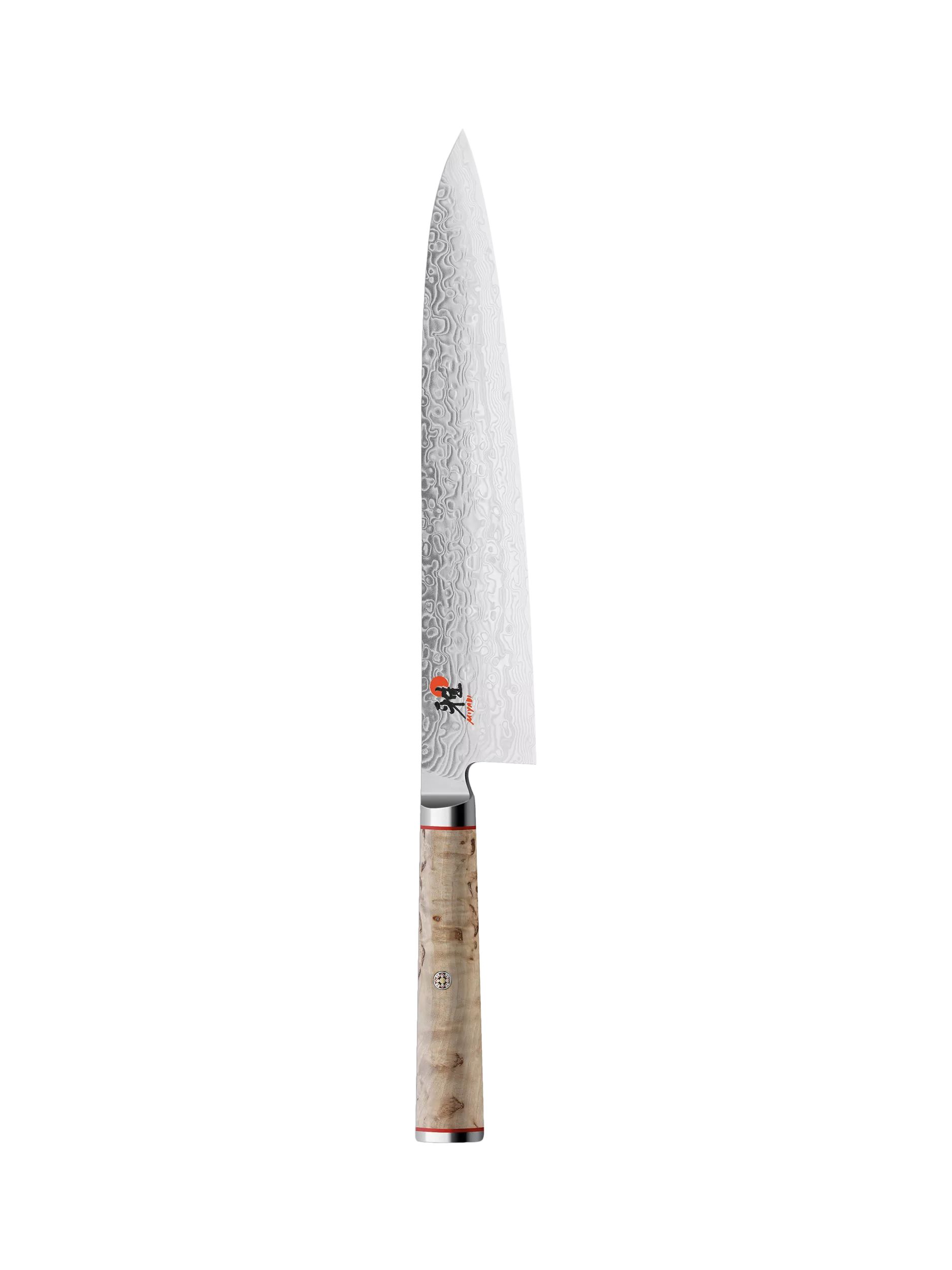 MIYABI Damascus Steel Gyutoh Knife with Birch Wood Handle, 24cm