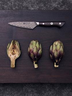 ZWILLING Tanrei Damascus Steel Paring Knife, 10cm - view 2, Brown