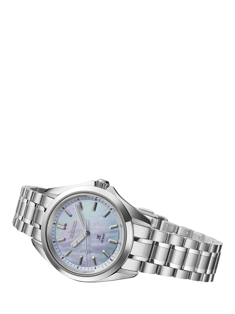 Product image 2 of 9, which shows Seiko SUR607J1 Women's Prospex Marine Sports Bracelet Watch, Blue