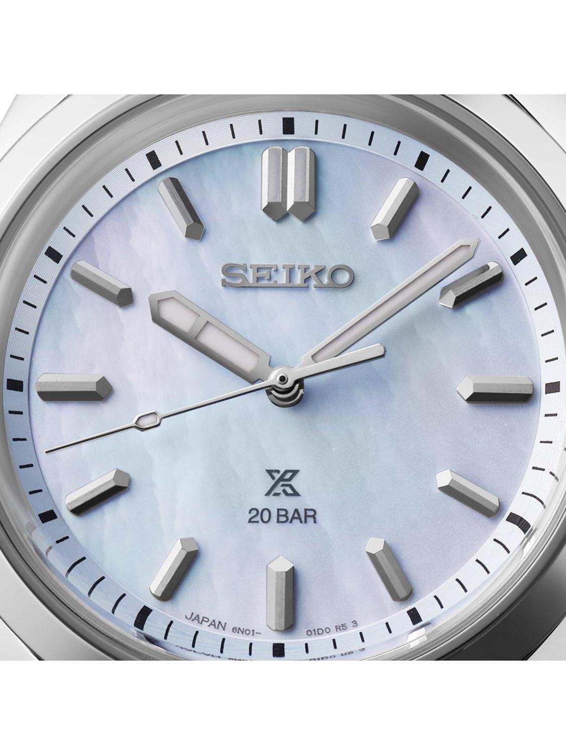 Product image 4 of 9, which shows Seiko SUR607J1 Women's Prospex Marine Sports Bracelet Watch, Blue