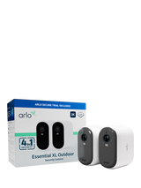 Arlo Essential 2 XL Outdoor Wireless Smart Security System with Two 2K Cameras, White