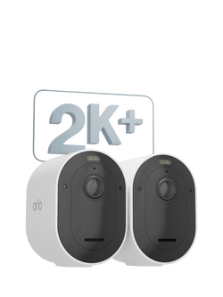 Arlo Pro 5 Wireless Smart Security System with Two 2K HDR Indoor or Outdoor Cameras, White - view 2, White