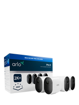 Arlo Pro 5 Wireless Smart Security System with Four 2K HDR Indoor or Outdoor Cameras, White