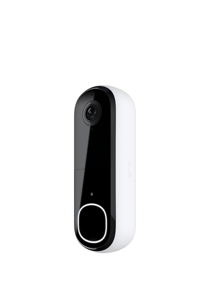 Arlo Essential 2 Smart Video Doorbell, Wire-free, White and Black - view 2, White And Black