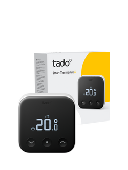 tado Smart Thermostat X, Wired, White & Black, White And Black