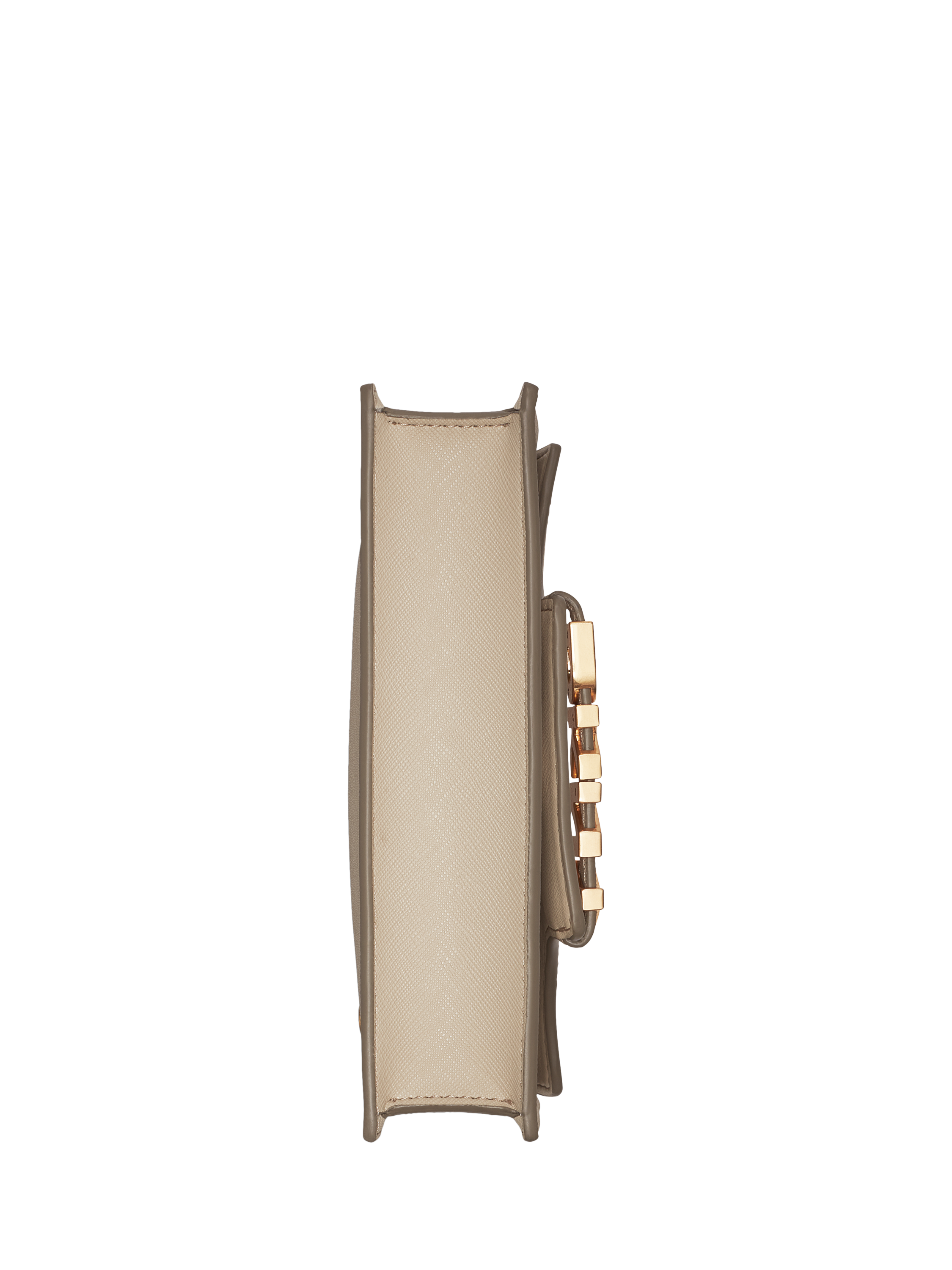 Product image 3 of 5, which shows DKNY Avril Leather Cross Body Purse, Taupe