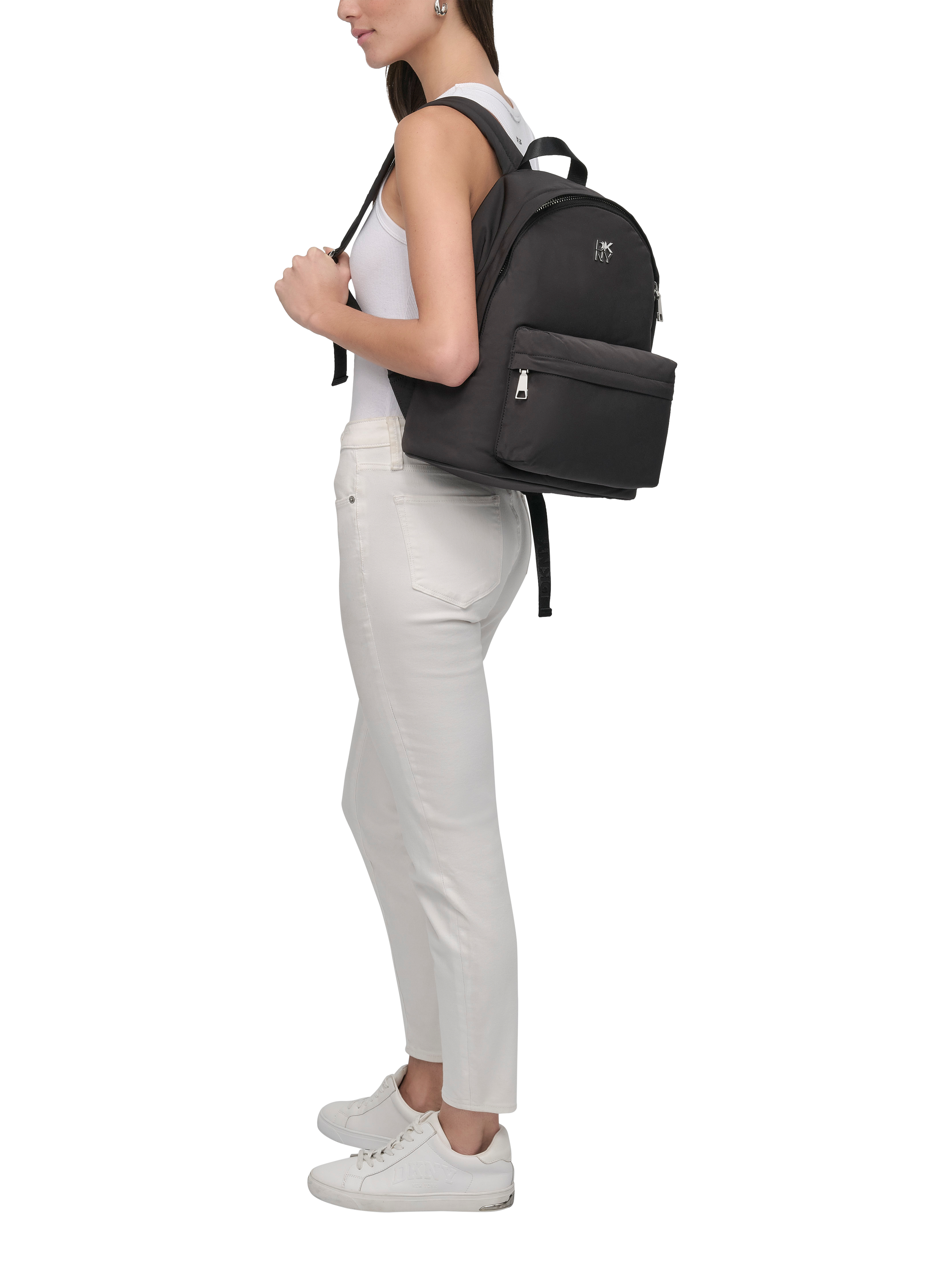 Product image 1 of 3, which shows DKNY Jenny Backpack, Black
