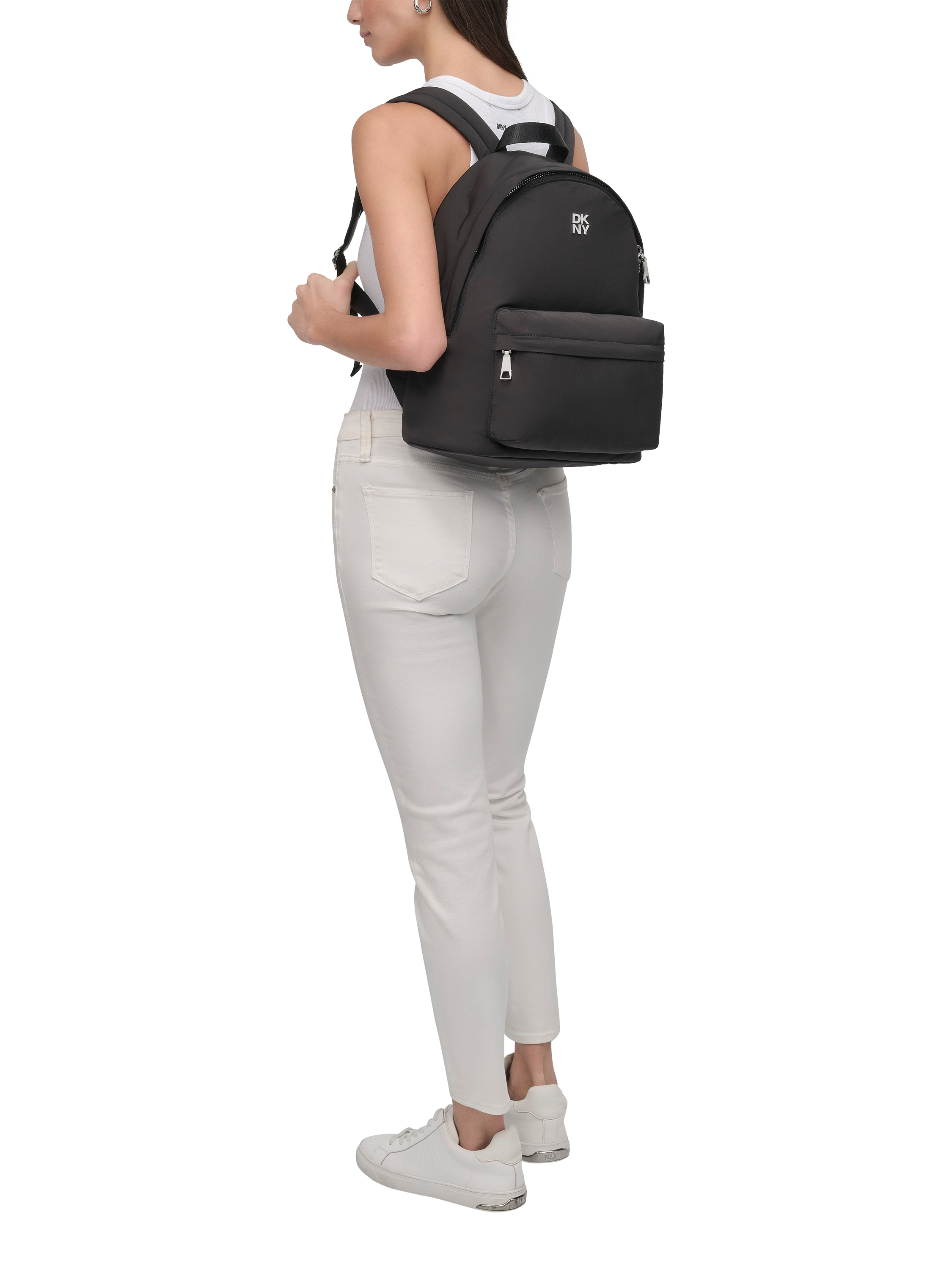 Product image 2 of 3, which shows DKNY Jenny Backpack, Black