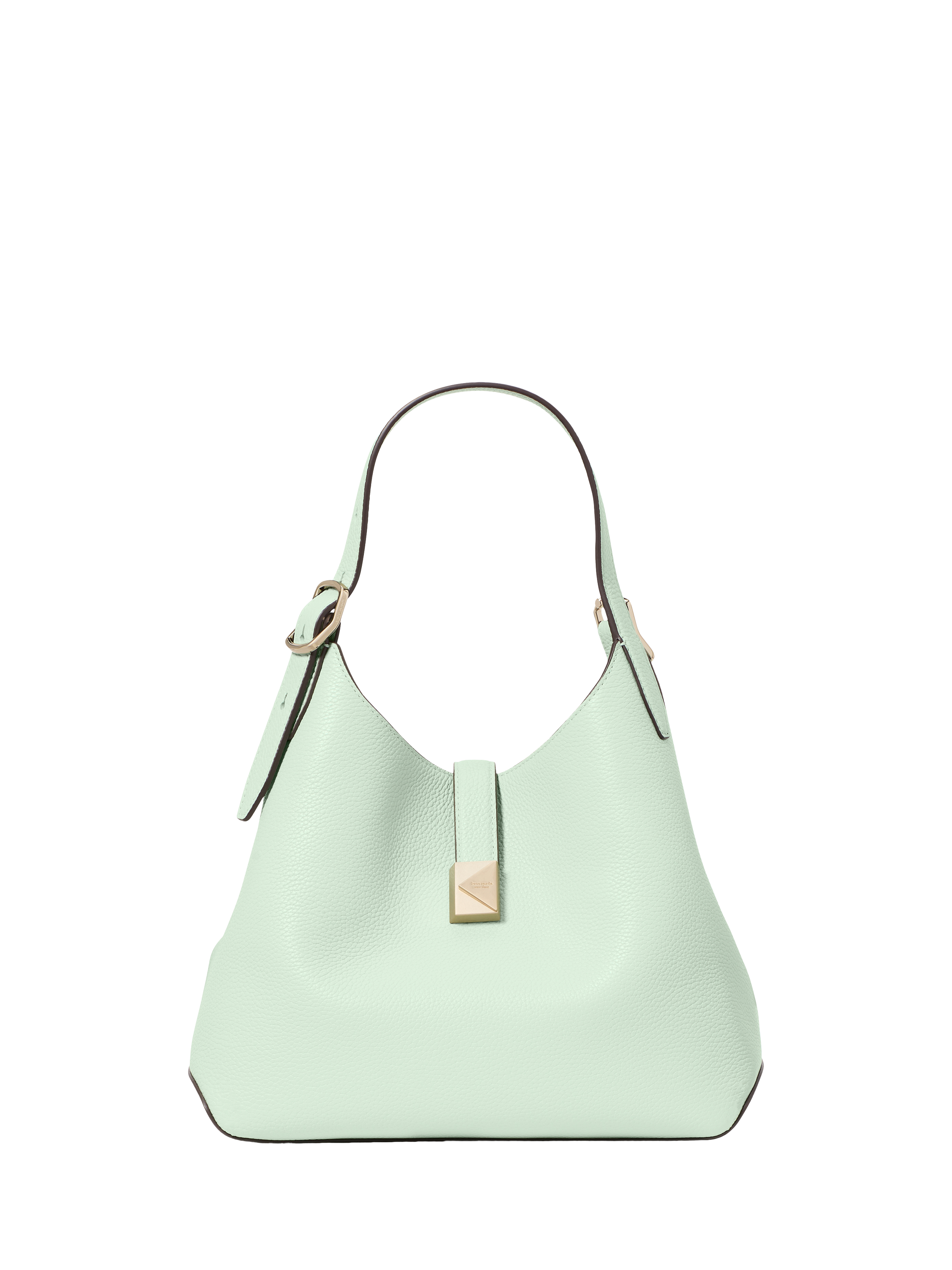 Product image 1 of 4, which shows kate spade new york Deco Leather Mini Crossbody Tote Bag, Green