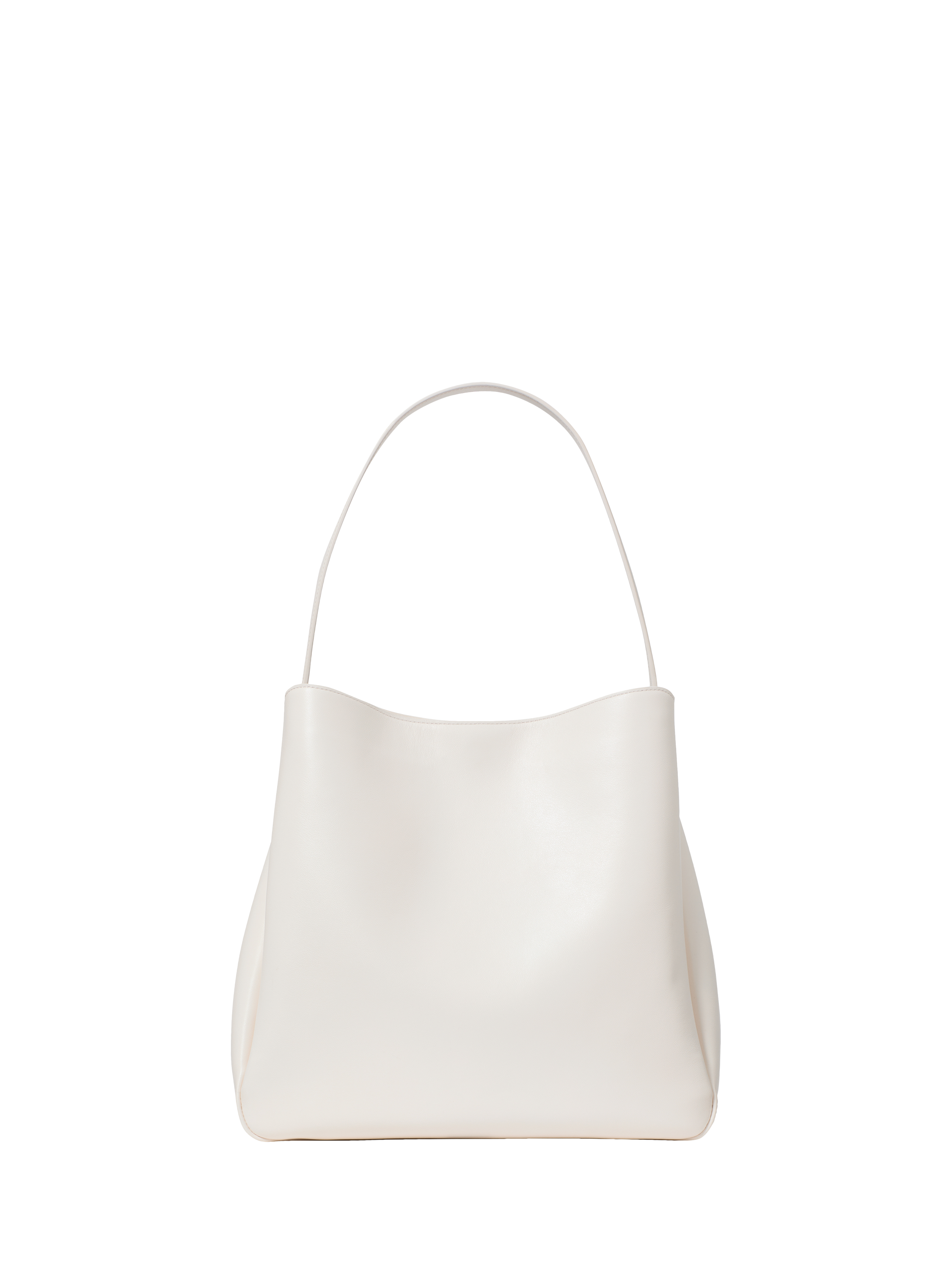Product image 1 of 4, which shows kate spade new york Grace Large Leather Hobo Bag, Cream