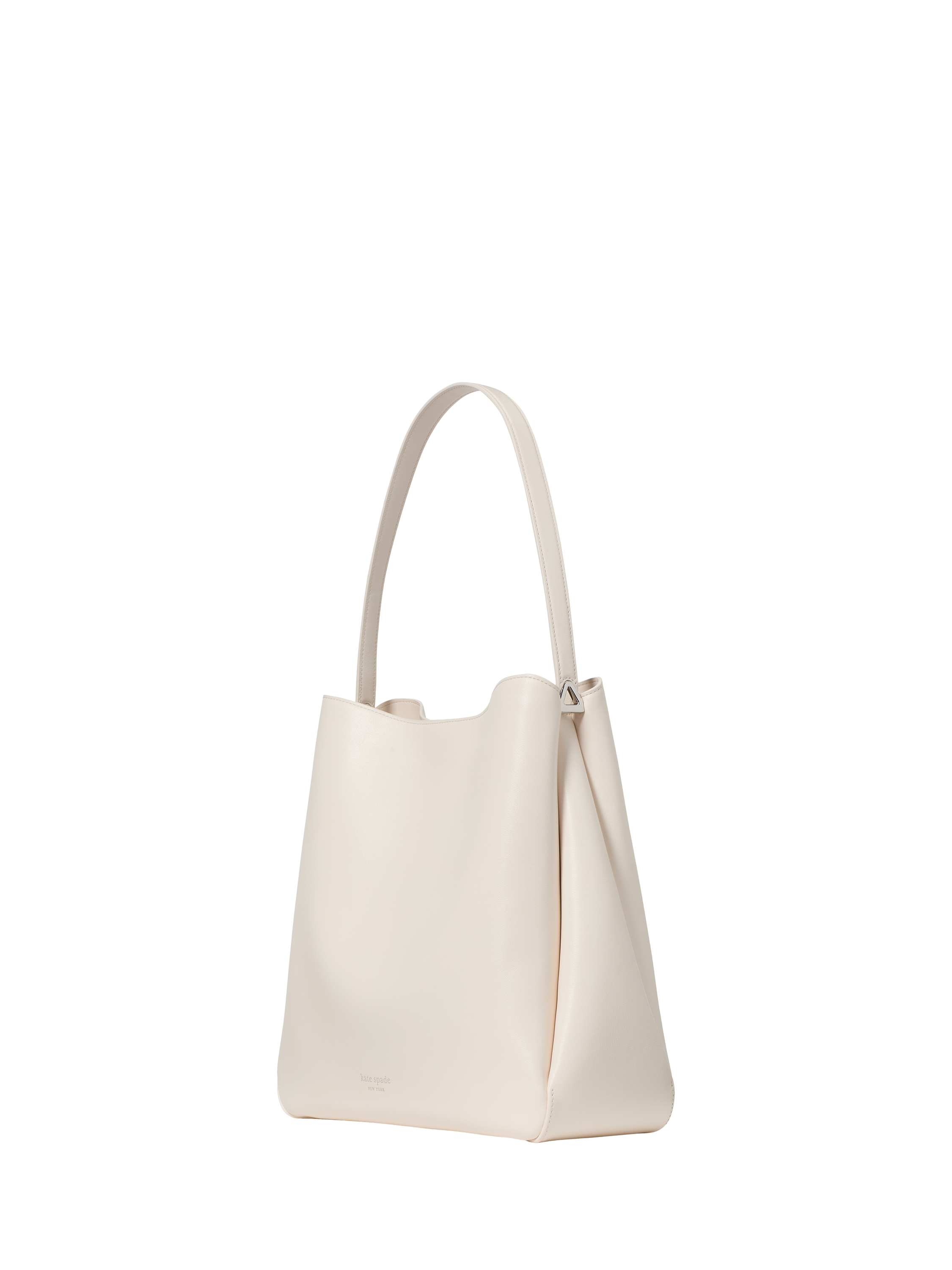 Product image 3 of 4, which shows kate spade new york Grace Large Leather Hobo Bag, Cream