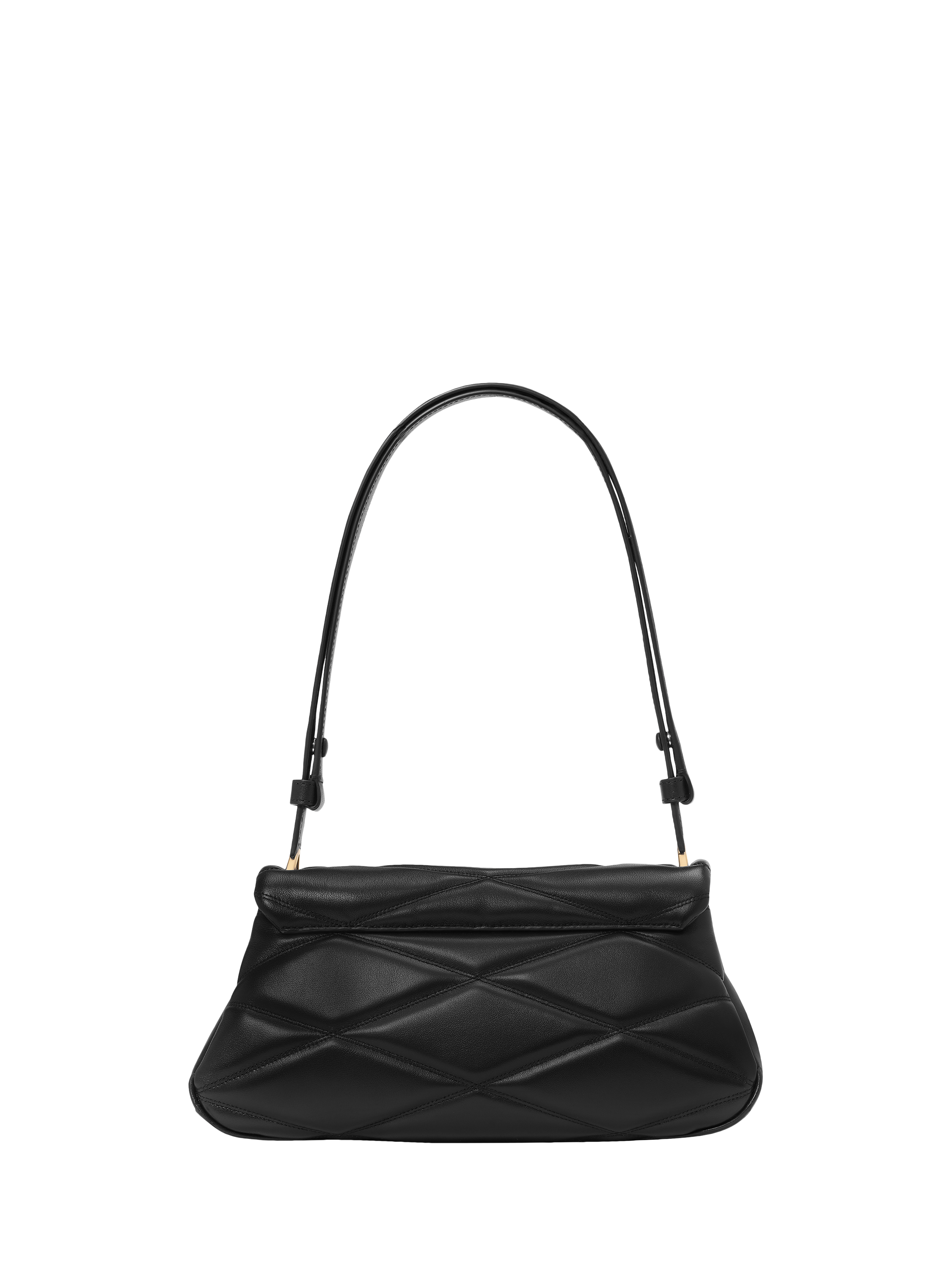 Product image 2 of 5, which shows kate spade new york Grace Leather Quilted Shoulder Bag, Black