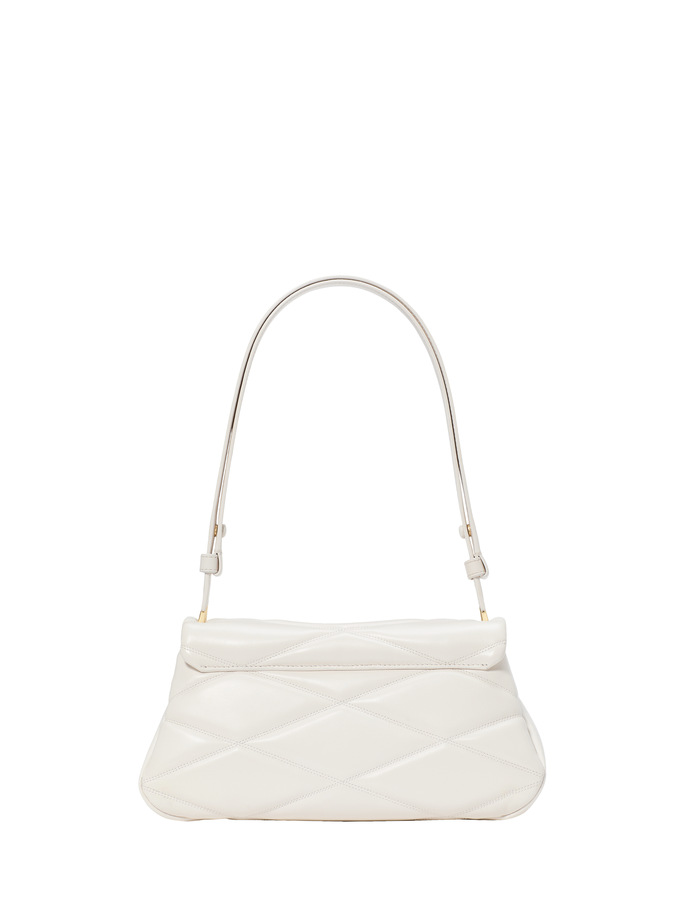Product image 2 of 5, which shows kate spade new york Grace Leather Quilted Shoulder Bag, Cream