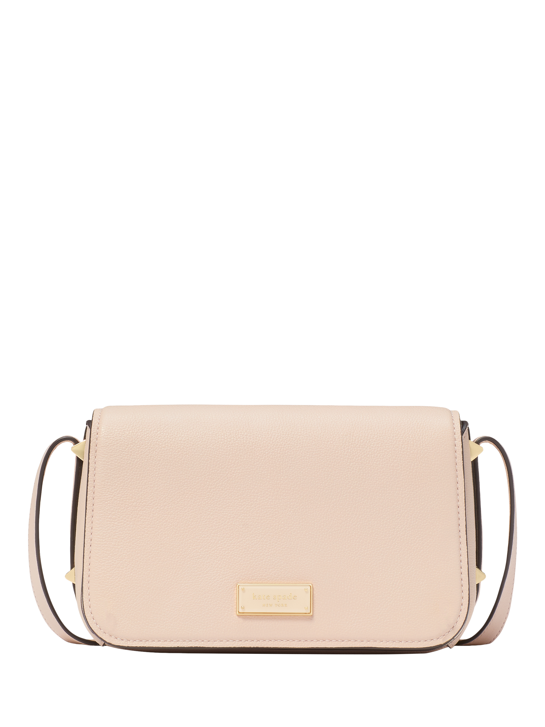 Product image 1 of 4, which shows kate spade new york Liv Textured Leather Cross Body Bag, Off White