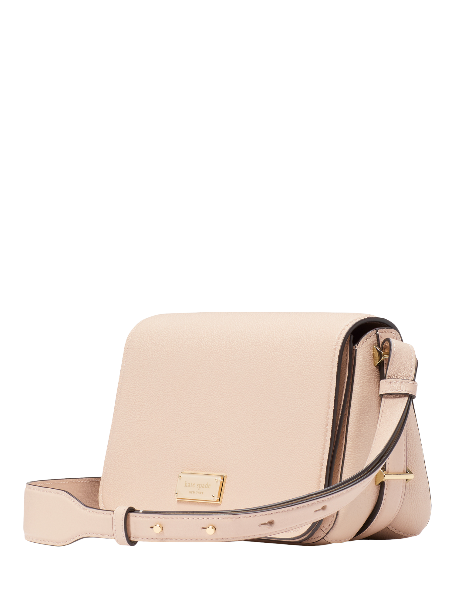 Product image 2 of 4, which shows kate spade new york Liv Textured Leather Cross Body Bag, Off White