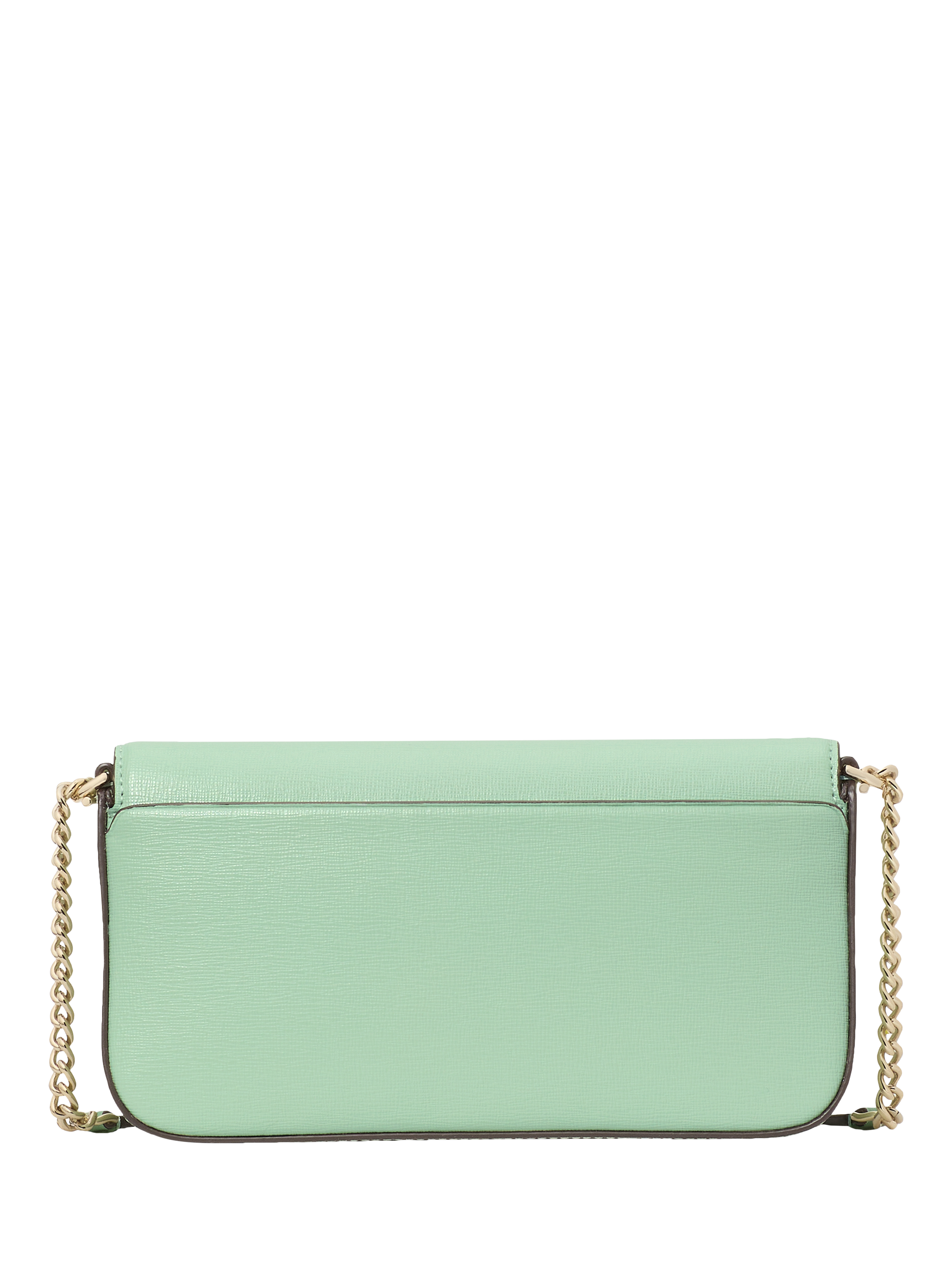 Product image 2 of 5, which shows kate spade new york Serena Leather Chain Cross Body Wallet, Green
