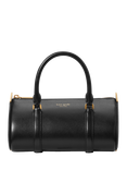kate spade new york Spade Leather Icon Small Barrel Bag, Black