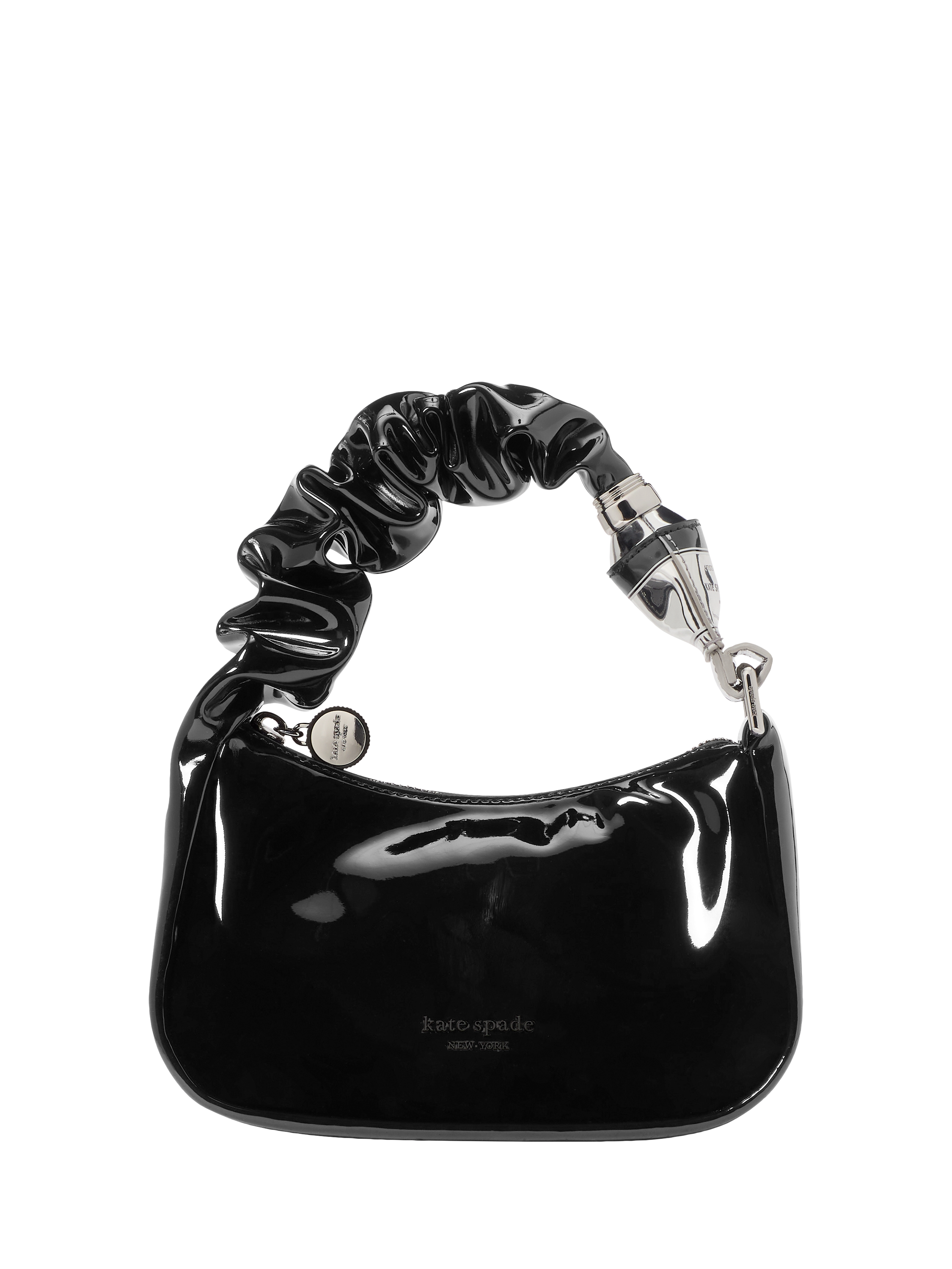 Product image 1 of 4, which shows kate spade new york Squeeze Patent Grab Bag, Black