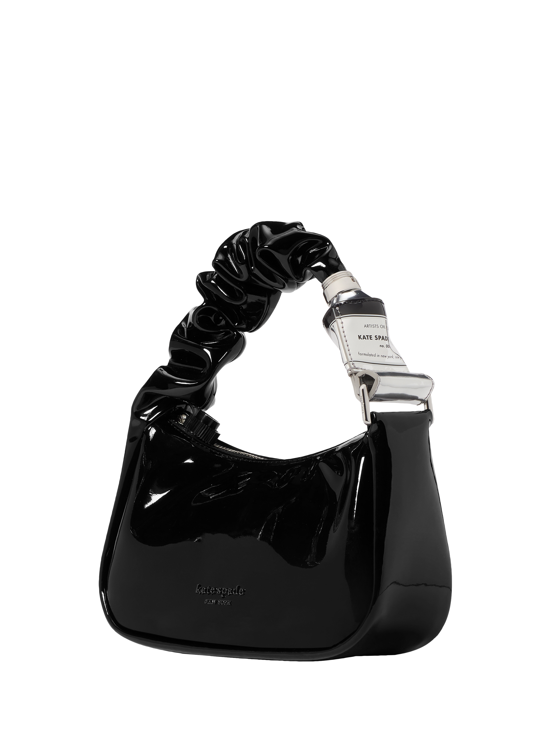 Product image 2 of 4, which shows kate spade new york Squeeze Patent Grab Bag, Black