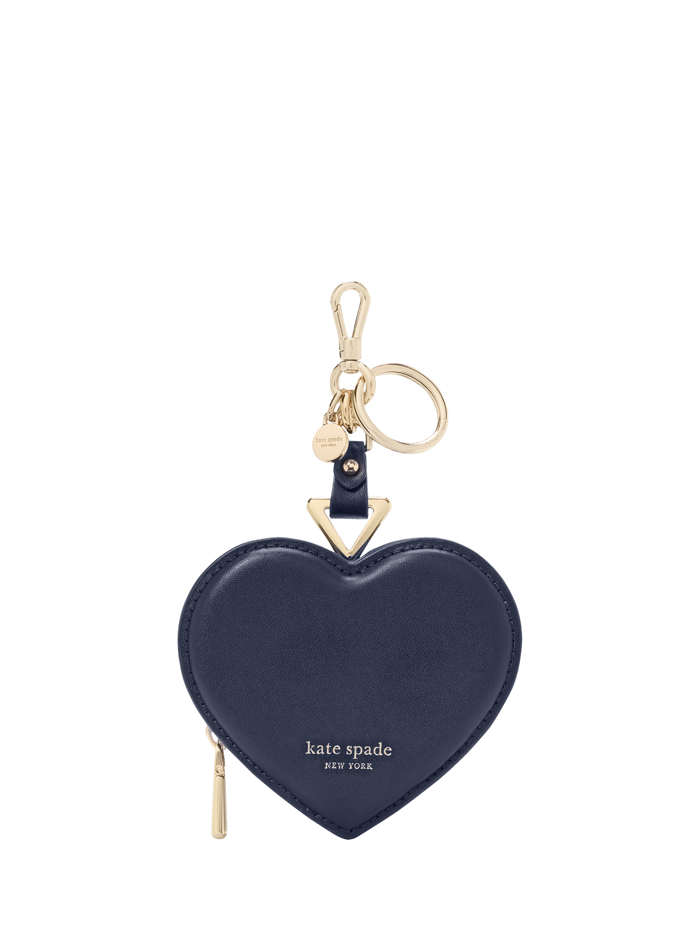 HEART BAG CHARM NAVY BLUE