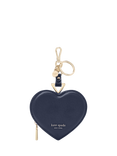 kate spade new york Liv Leather Heart Bag Charm, Navy