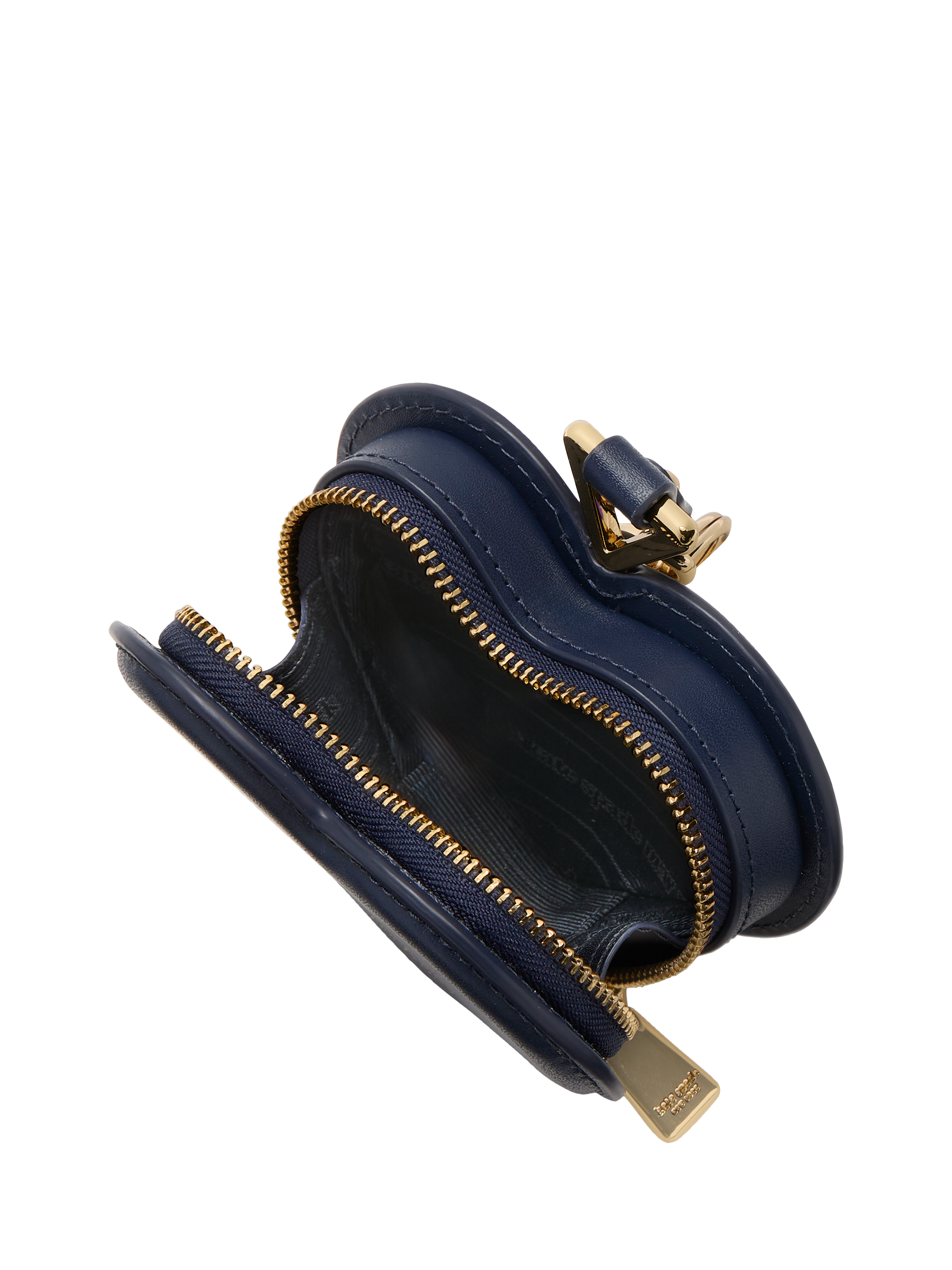 Product image 3 of 4, which shows kate spade new york Liv Leather Heart Bag Charm, Navy