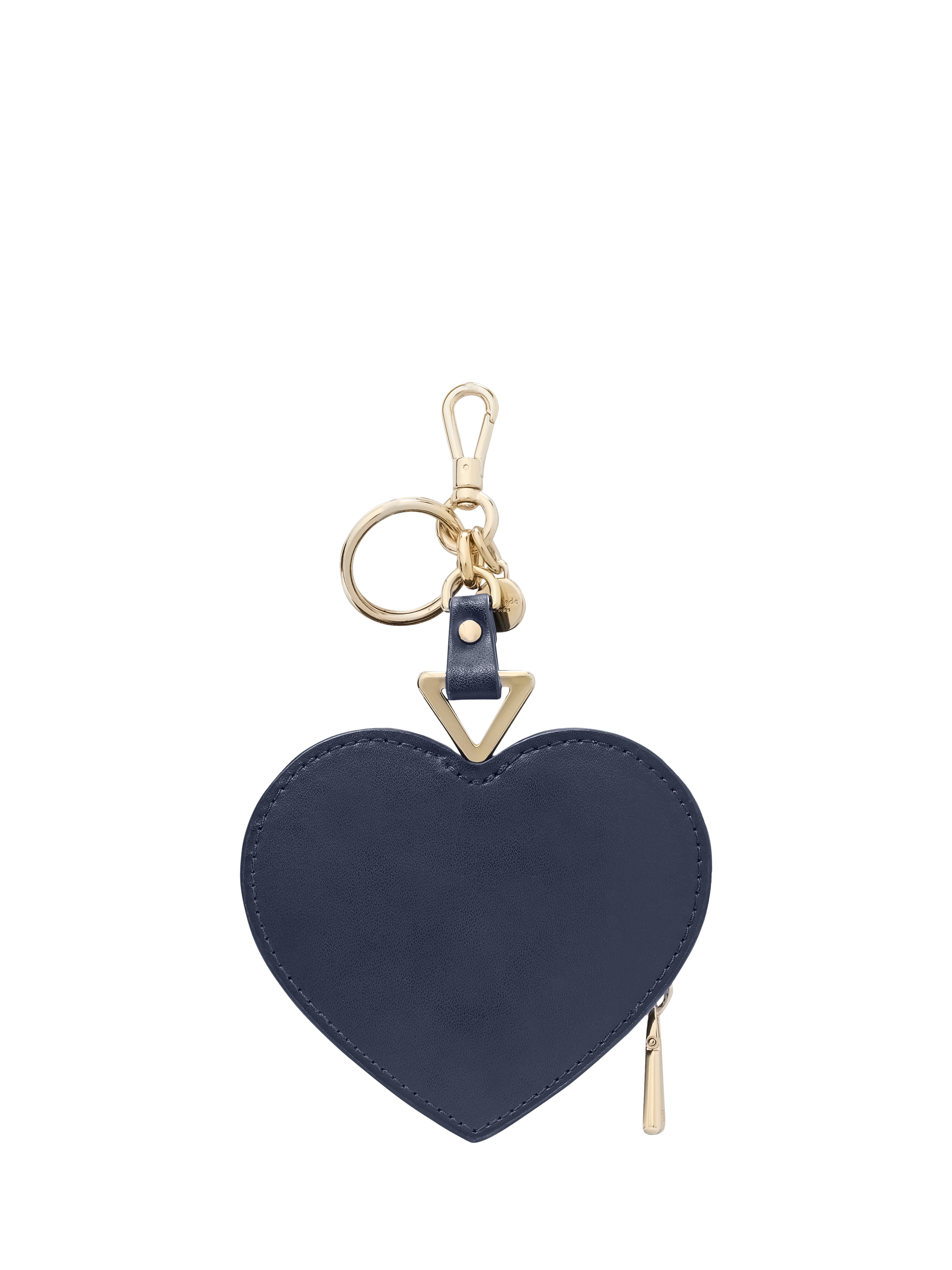Product image 4 of 4, which shows kate spade new york Liv Leather Heart Bag Charm, Navy