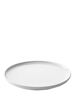 LSA International Collective Porcelain Starter Plate, Set of 2, 20cm, White, White White