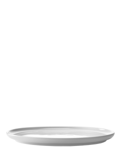 LSA International Collective Porcelain Starter Plate, Set of 2, 20cm, White - view 2, White White