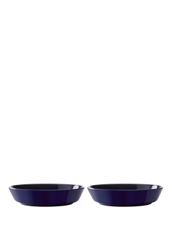 LSA International Collective Porcelain Pasta Bowl, Set of 2, 20cm, Blue Cobalt, Blue Cobalt