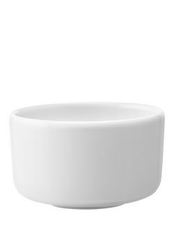 LSA International Collective Porcelain Nibble Bowl, Set of 2, 8cm, White, White White