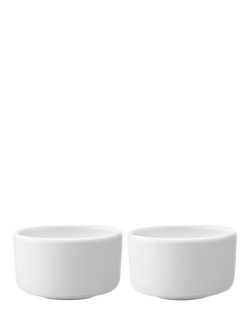 LSA International Collective Porcelain Nibble Bowl, Set of 2, 8cm, White - view 2, White White