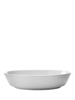 LSA International Collective Porcelain Pasta Bowl, Set of 2, 24cm, White, White