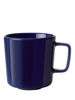 LSA International Collective Porcelain Mug, Set of 2, 370ml, Blue Cobalt - view 2, Blue Cobalt