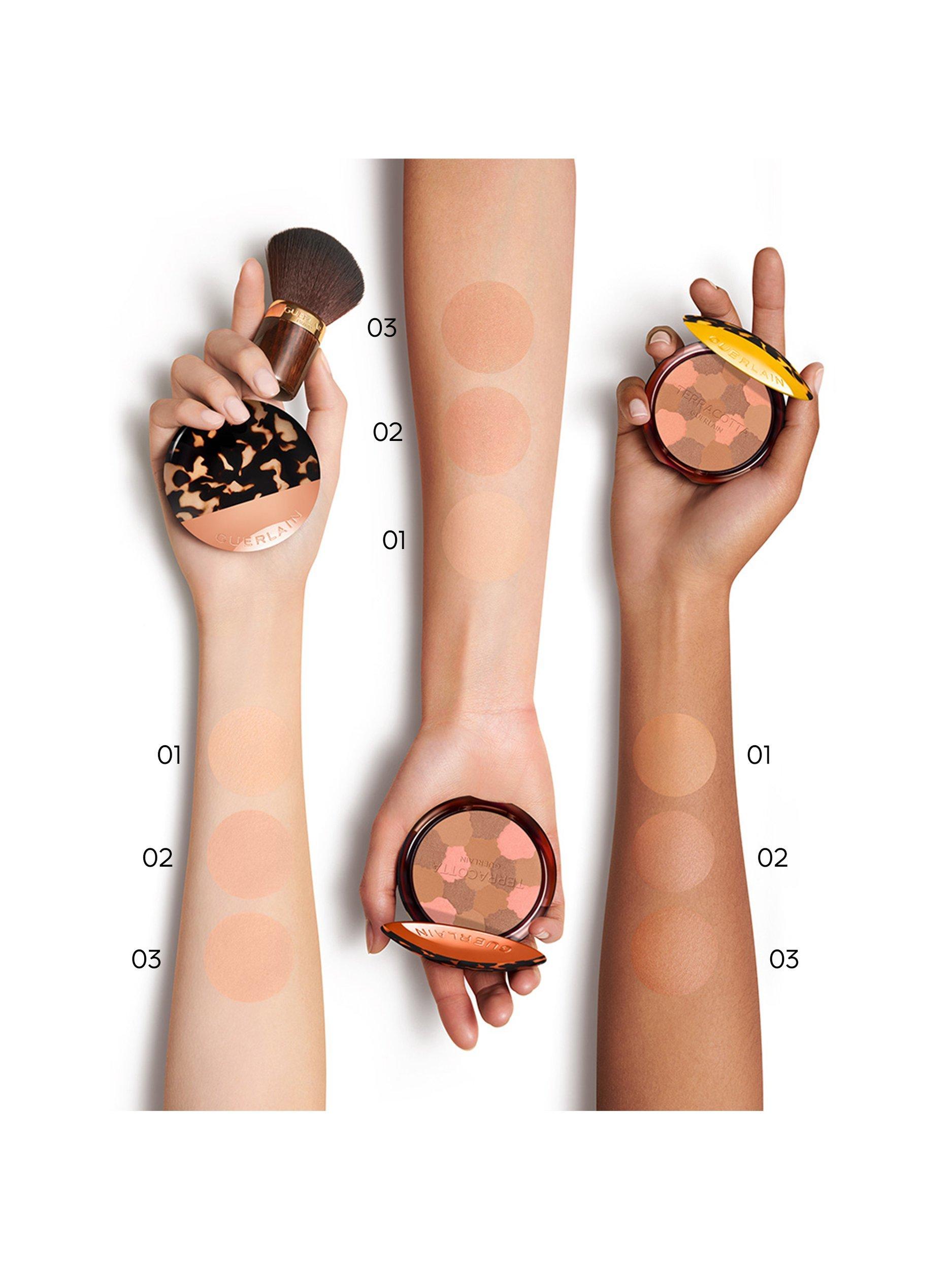 Product image 6 of 10, which shows Guerlain Terracotta Light The Sun-Kissed Natural Healthy Glow Powder Limited Edition 01 Light Warm