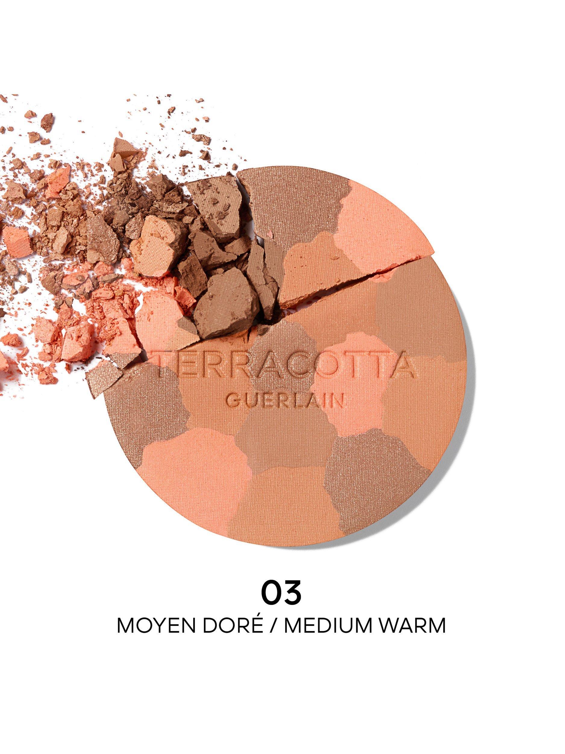 Product image 4 of 10, which shows Guerlain Terracotta Light The Sun-Kissed Natural Healthy Glow Powder Limited Edition, 03 Medium Warm