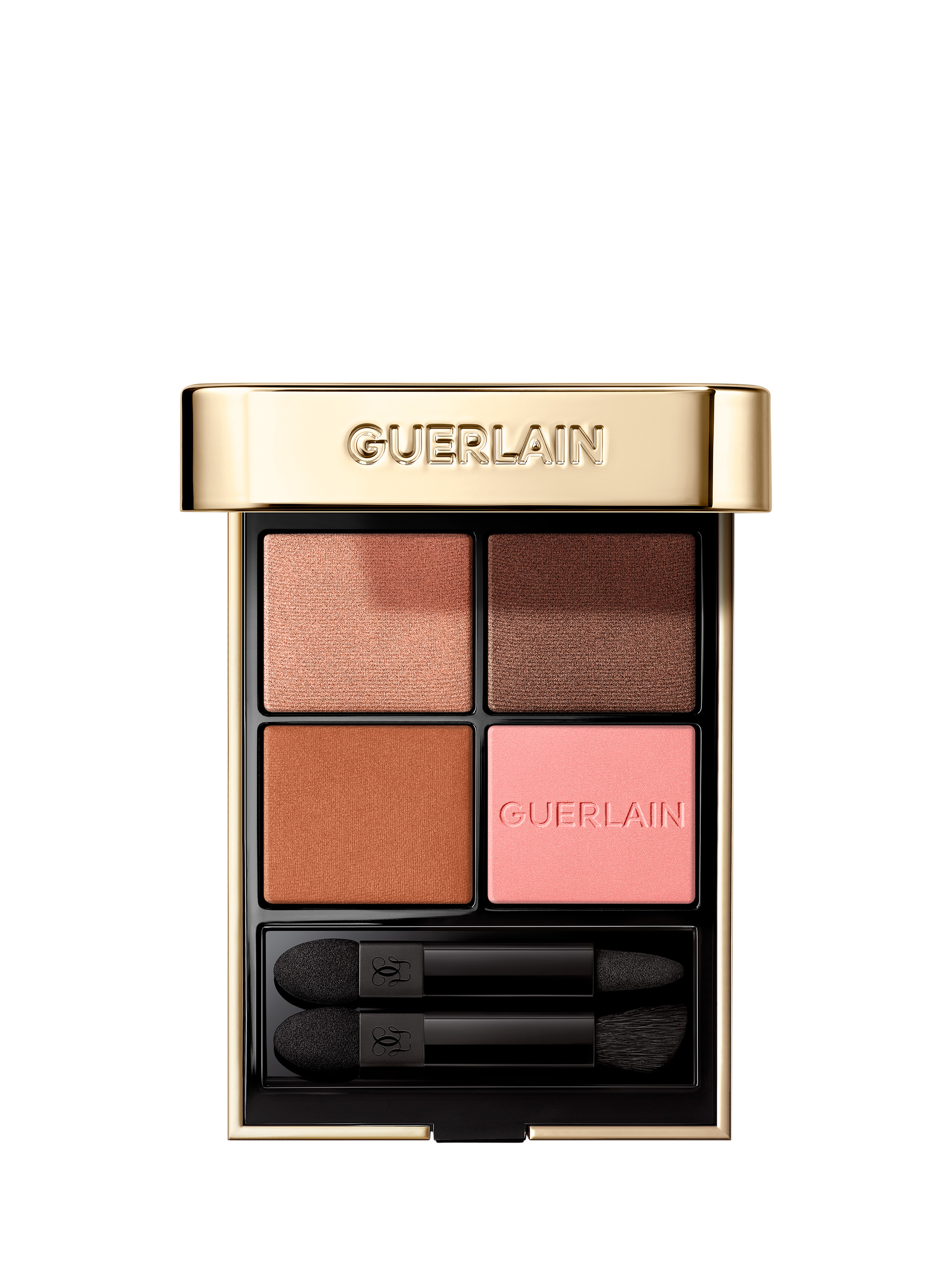 Product image 2 of 7, which shows Guerlain Ombres G Eyeshadow Quad,129 Honey Amber
